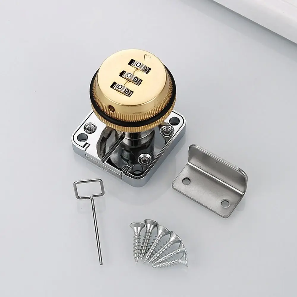 

Комбинированный замок для ящика из цинкового сплава, 3, цифровой код, шкафчик с паролем для домашней безопасности, противоугонное оборудование, кодовый замок для шкафа, ящик