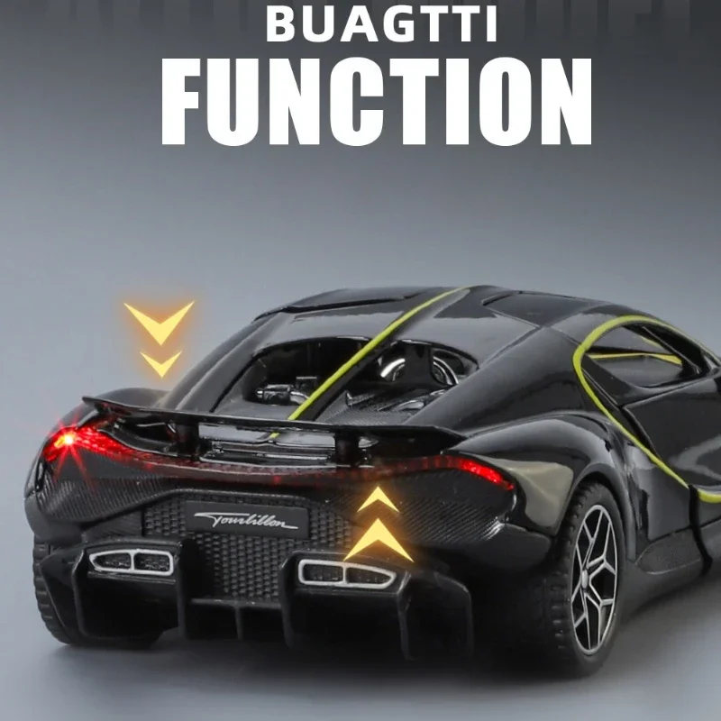 1:32 Tourbillon Legering Sportwagen Model Diecast Speelgoed Voertuig Kinderen Verjaardagscadeau Speelgoed Hobby Ornamenten Miniatuur Voiture
