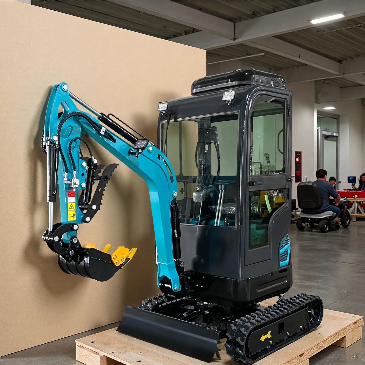 Customized Mini Excavator 1.2 Ton Engine Multi-Scenario Use Tracked China Irrigation Trenching Machine Small-Scale Engineering