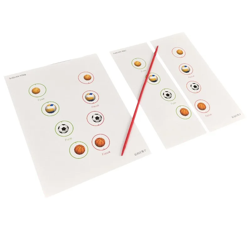 Vision Training Exercise Gaze Card Fusion Fusion Image Training 3Pcs Cards Visual Training Room Special Movement Gaze Cards Set