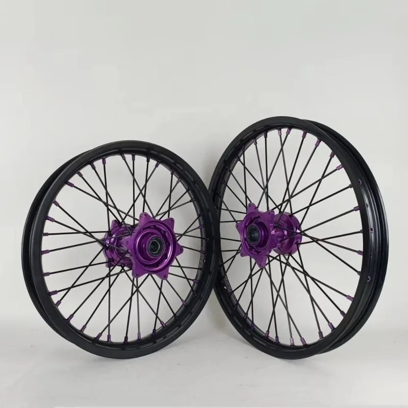 2025 نمط جديد مخصص 21/19/18/17/16/12 بوصة حافة إندورو عجلات الدراجة النارية موتوكروس MX عجلات #2