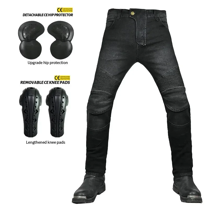 VOLERO 2022 Men Motorcycle Pants Motorcycle Jeans Protective Gear Riding Touring Motorbike Trousers With Protect Gears Summer