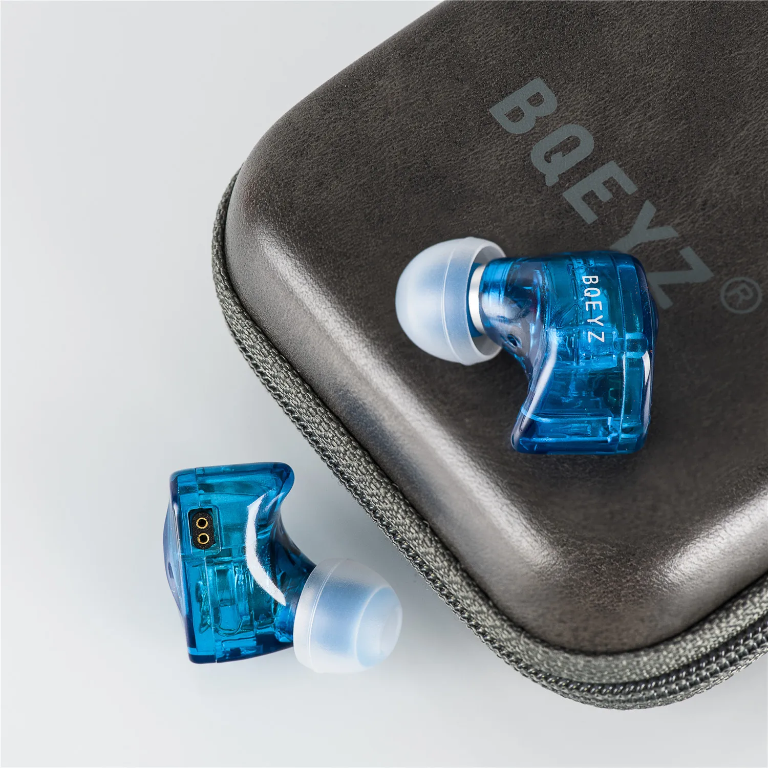 BQEYZ-Écouteurs intra-auriculaires HIFI IEM, 3 membranes hybrides, isolation du bruit avec poignées amovibles, câble de prise 2.5/3.5/4.4mm