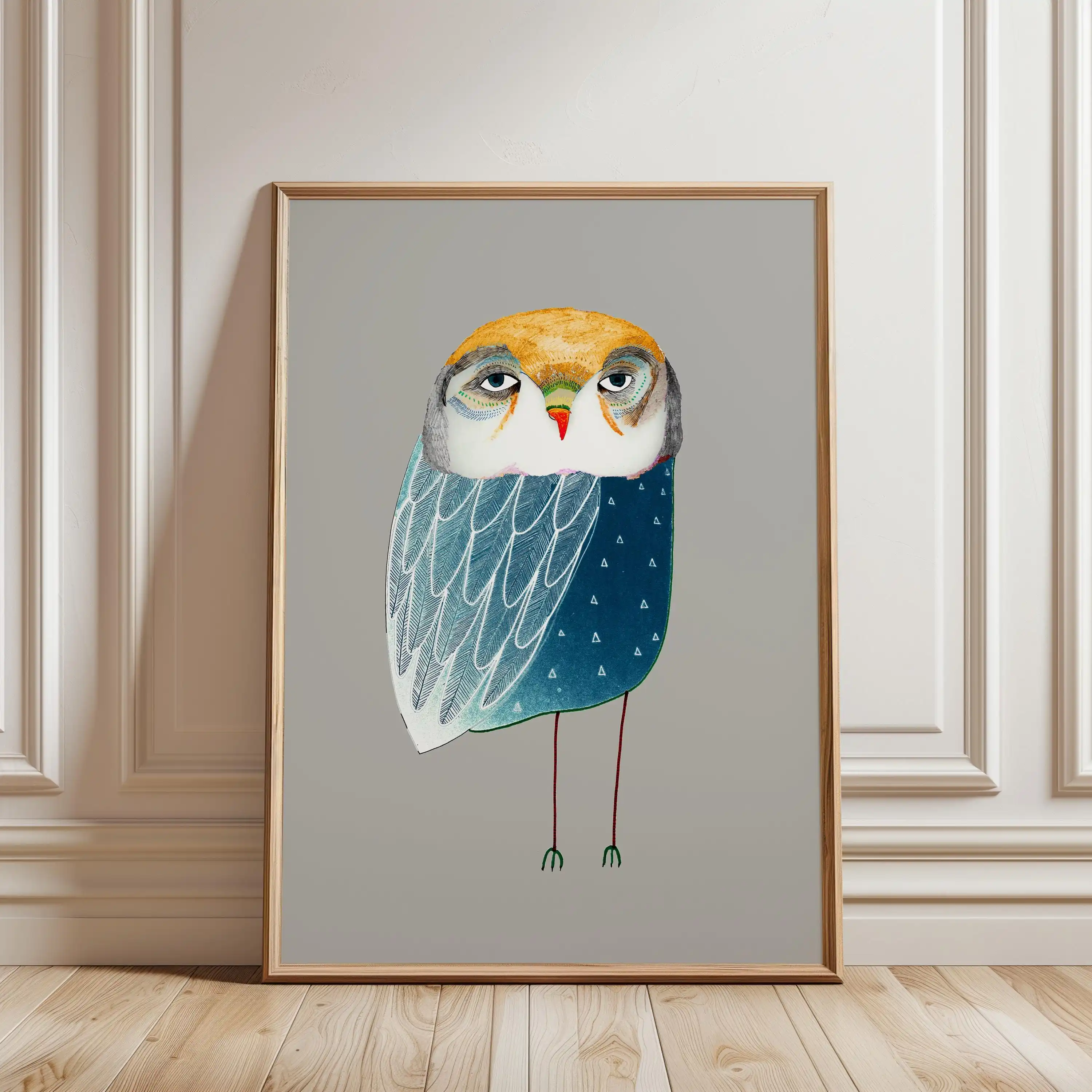 Lucky Owl Art Print, Home Decor, Wall Decoration, Gift for Her Kitchen, Bedroom and Living Room, House Warming Home Decor