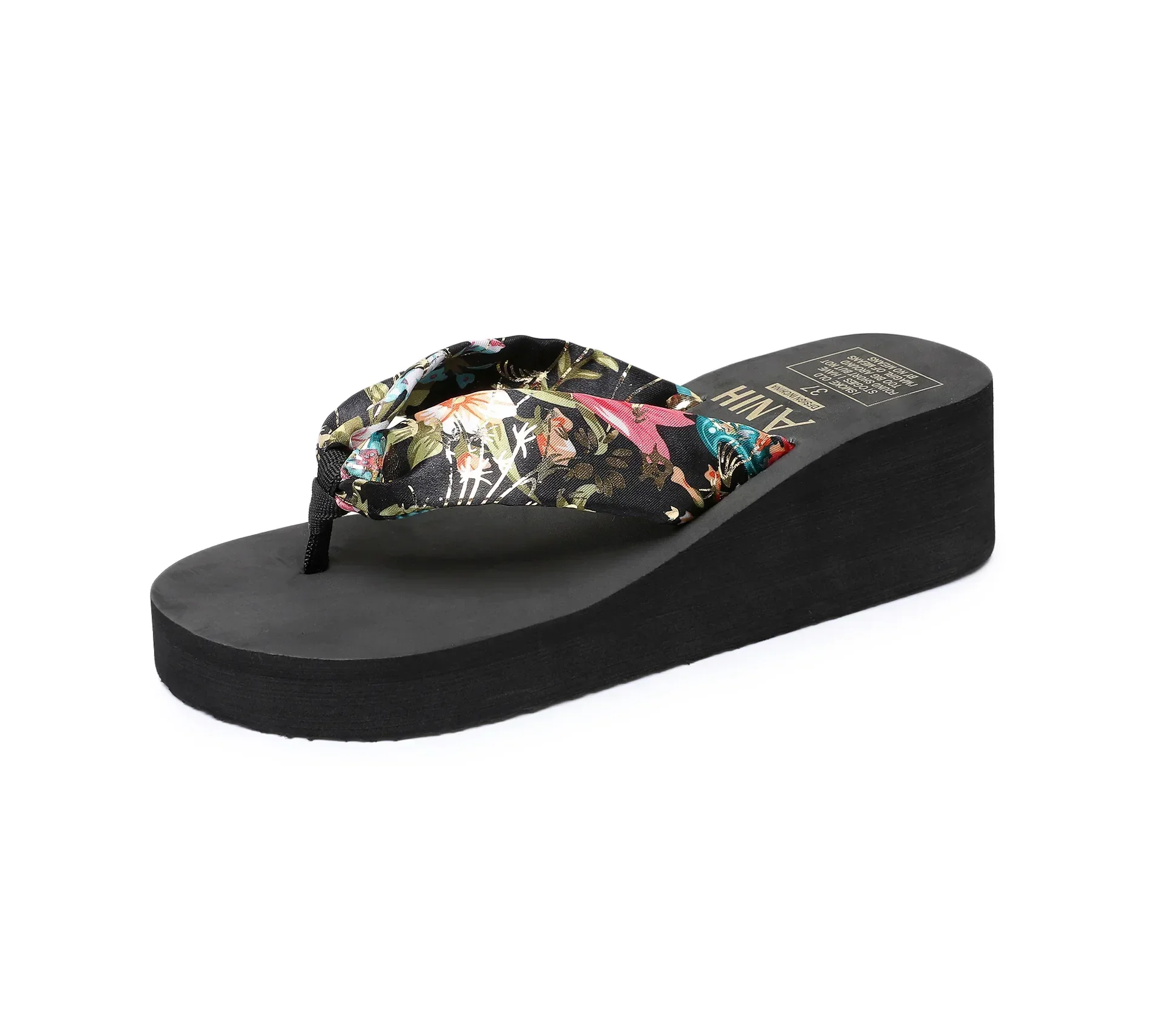 Damen Flip-Flops Sommer Strand Plateau-Slipper Lässige Outdoor-Keilsandalen Sommer Damenschuhe – Detail 32