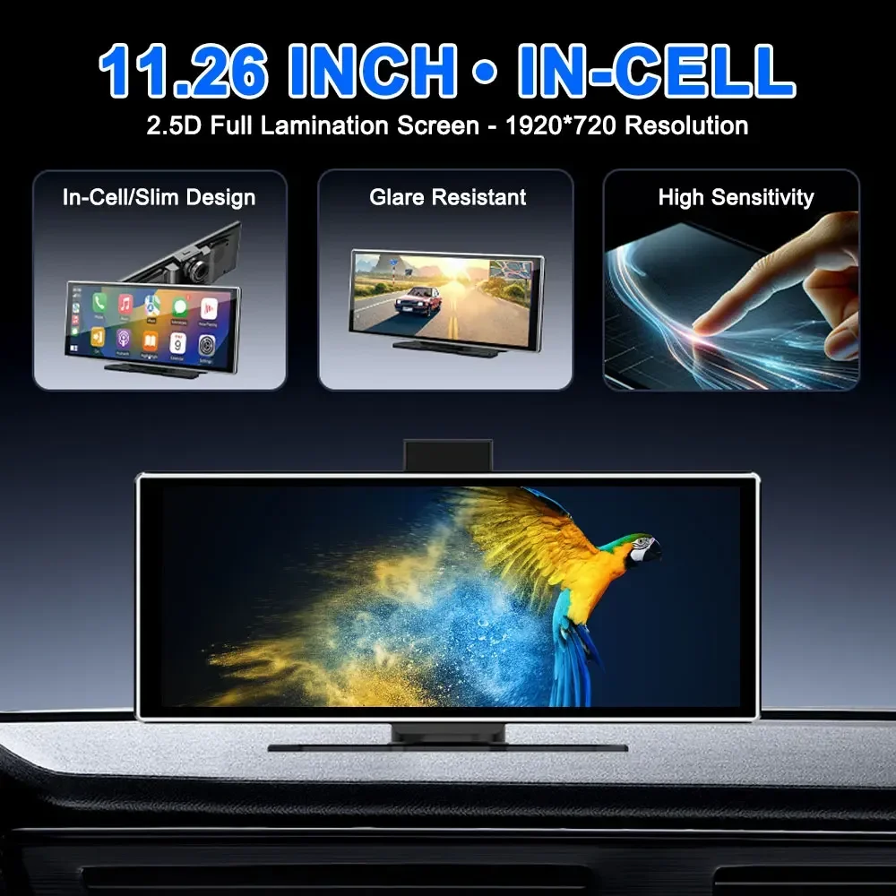 

Machine for 11.26 Inch Capacitive Touch Screen Multimedia Universal Car DVD Radio MP5 Player with Digital Compass and CarPlay