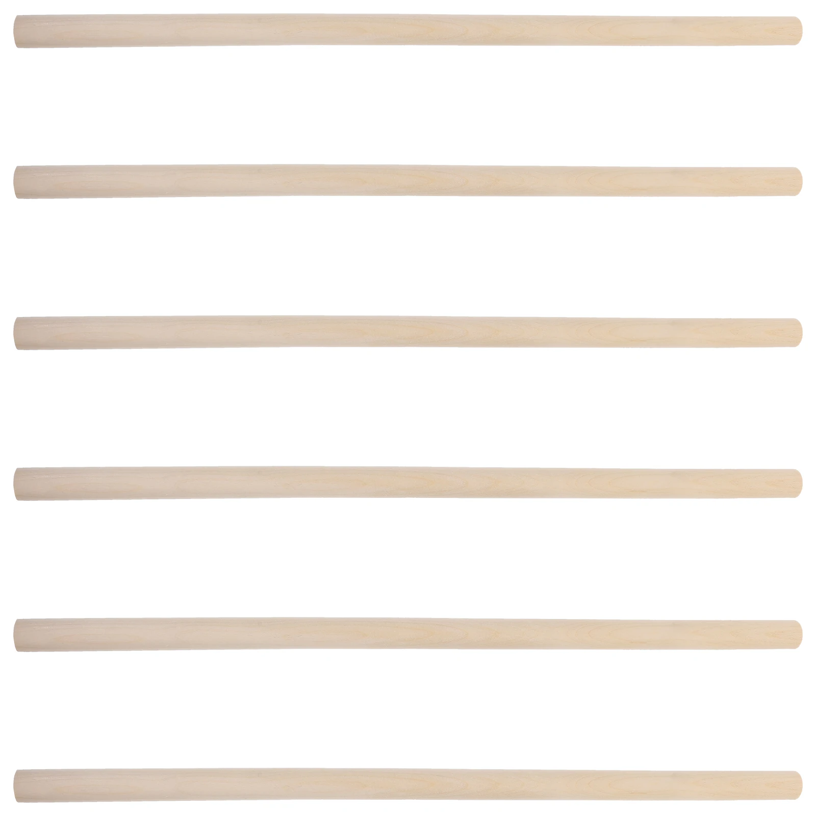 6 Pcs Breaking Wood Sticks 20mm Diameter 50cm Length Professional Training Taekwondo Karate Martial Accessories