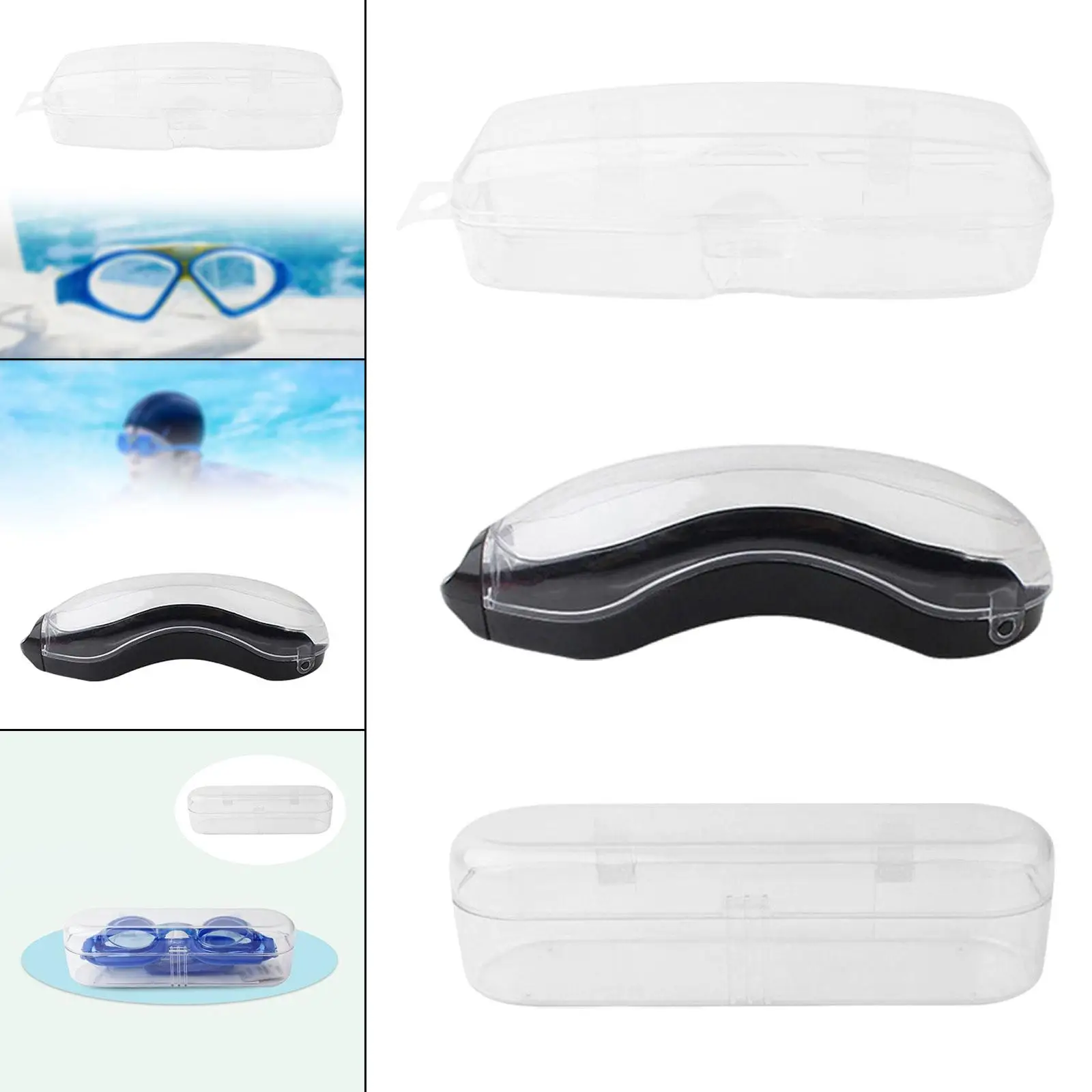 Étui de protection pour lunettes de natation pour hommes et femmes, boîte à lunettes légère, anti-poussière