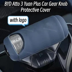 For BYD Atto 3 Yuan Plus Car Gear Knob Protective Cover Silica Gel Auto Accessories for BYD Atto3 ATTO 3 2022 2023 2024