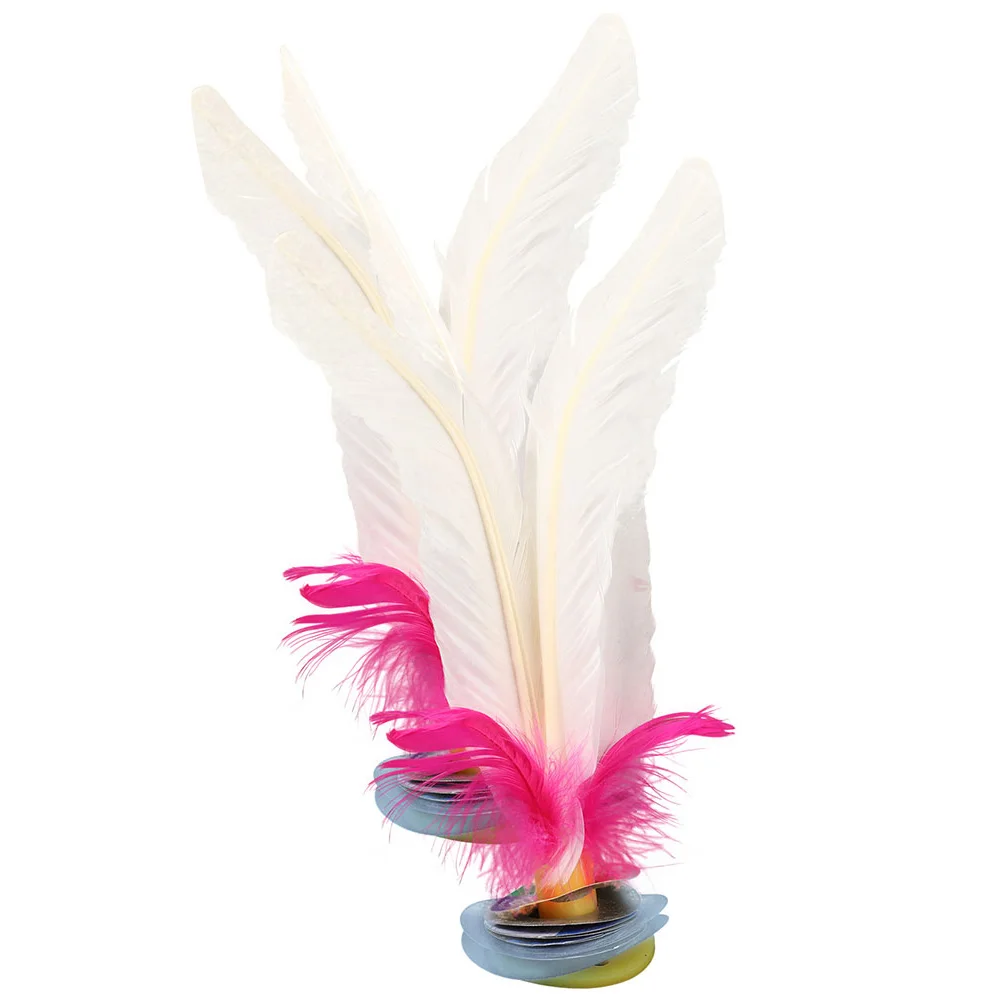 

4pcs 19cm White Jianzi Kick Toy Student Exercise Traditional Shuttlecock Shuttlecock Leisure Foot Sports Toys