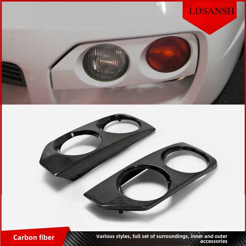Adecuado para Nissan Skyline R33 modificado GTR parachoques delantero antiniebla marco de pantalla original de fábrica cubierta de marco de faro