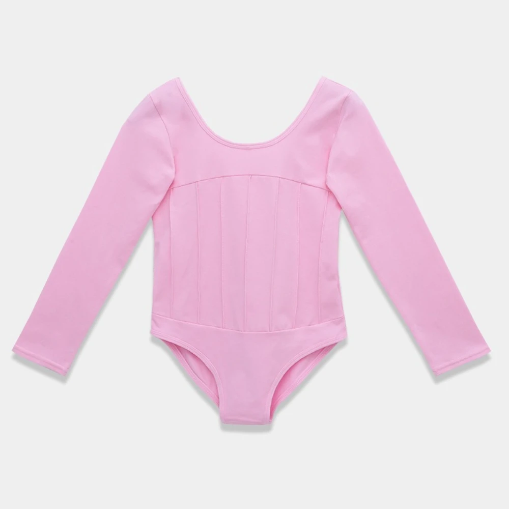 어린이 소녀 발레 레오타드 튜튜 스커트 2피스 세트 짧은/긴 소매 발레리나 댄스 트레이닝 워크아웃 공연 의상