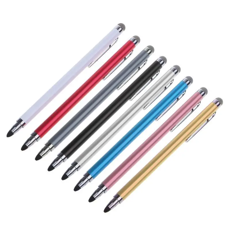 652F Universal Capacitive Pen Dual Heads for w Soft Nibs for Touch Screen Compatible Universal for Smartphones Tablets