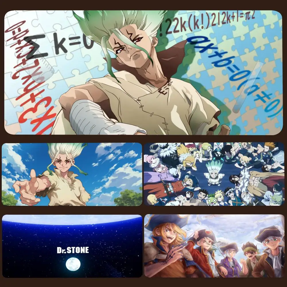 Dr. Stone   Mouse Pad Gamers Anime game XXL Home HD Computer Desk Mats Office SuppliesDesktop 70X30 90x40 100*50