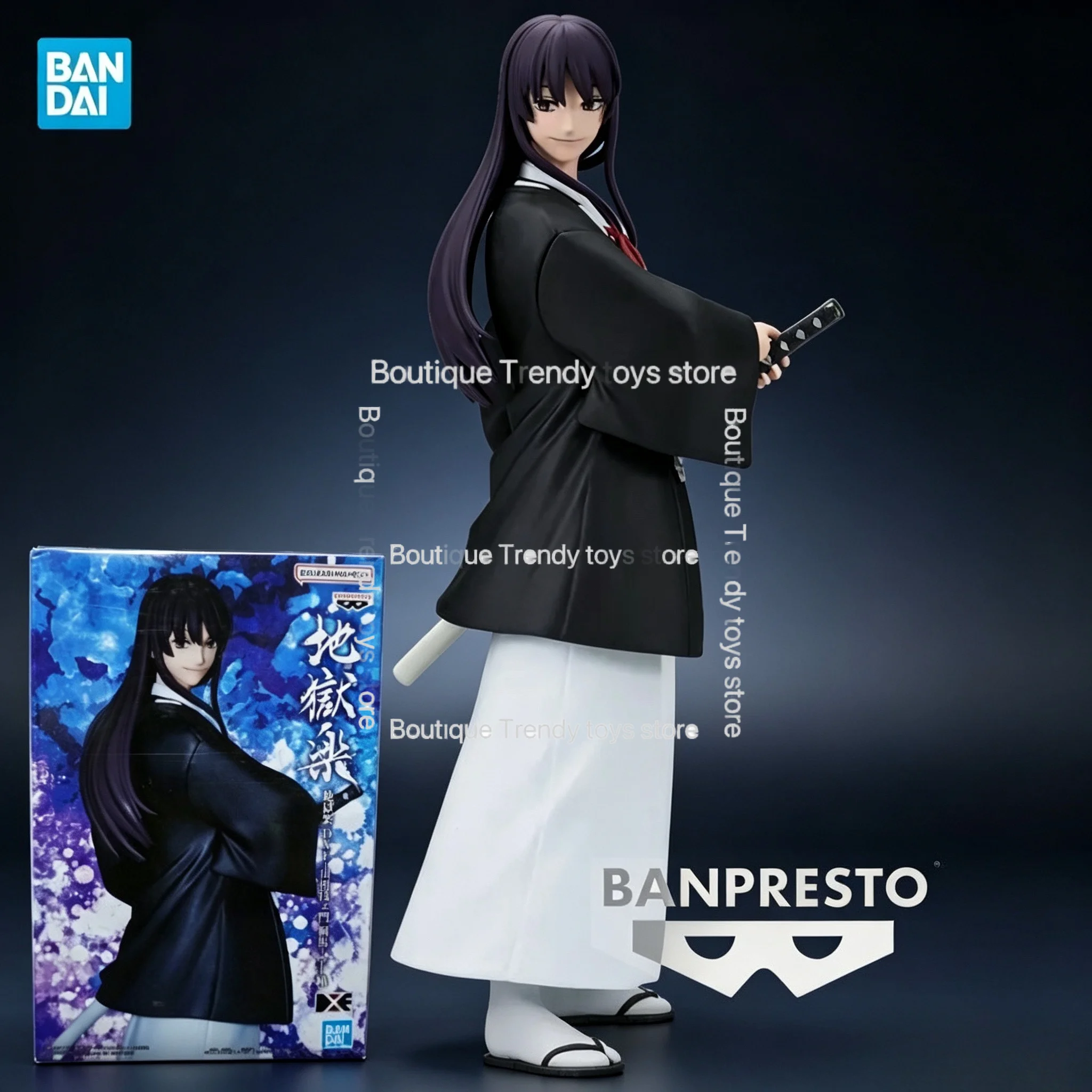 

Bandai Original Banpresto Anime Hell's Paradise DXF Yamadaasaemon Eizen PVC Action Figure Model Collectible Toys Gift