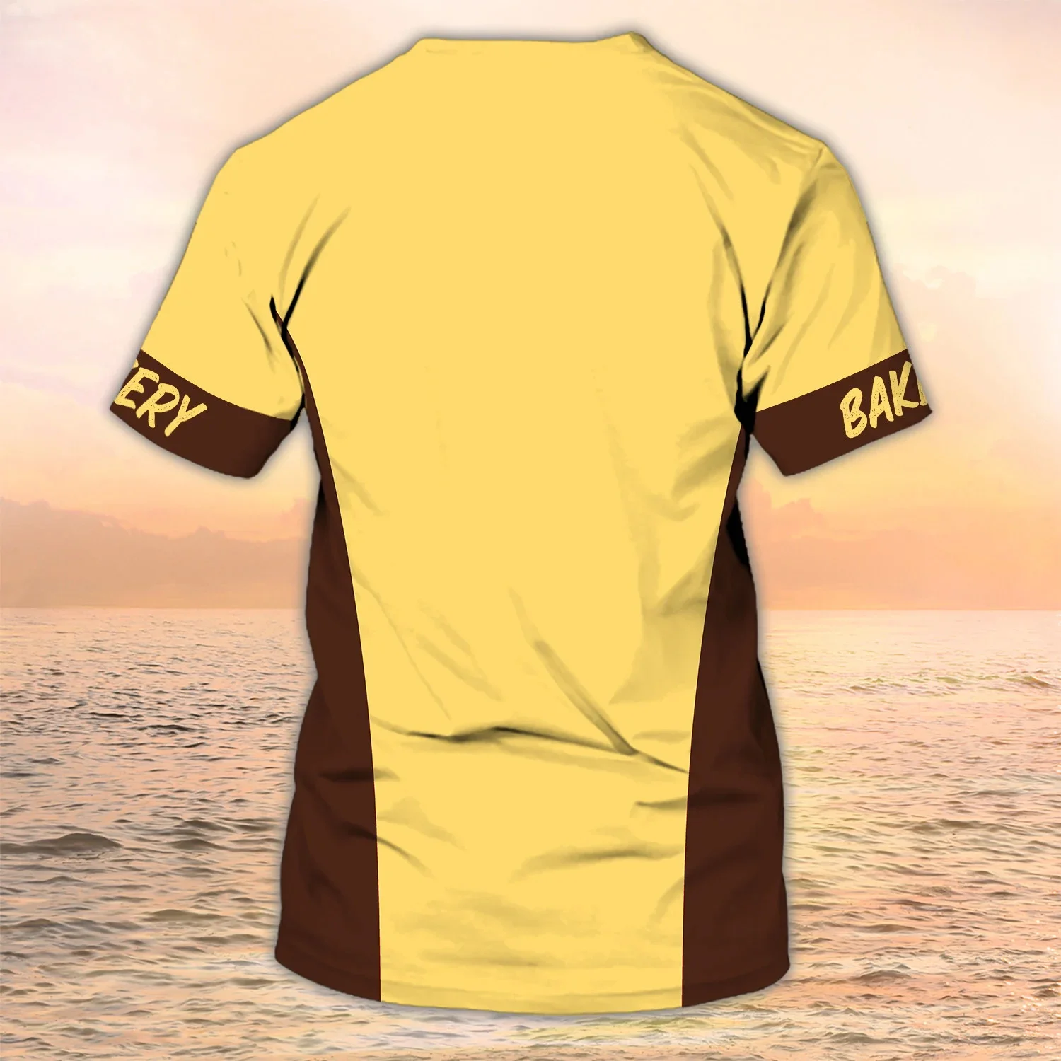 PLstar Cosmos Newest Summer Men‘s T-shirt Pastry Chef / Baker Custom Name 3D Printed t shirt Unisex Casual Bakery Uniform DW97