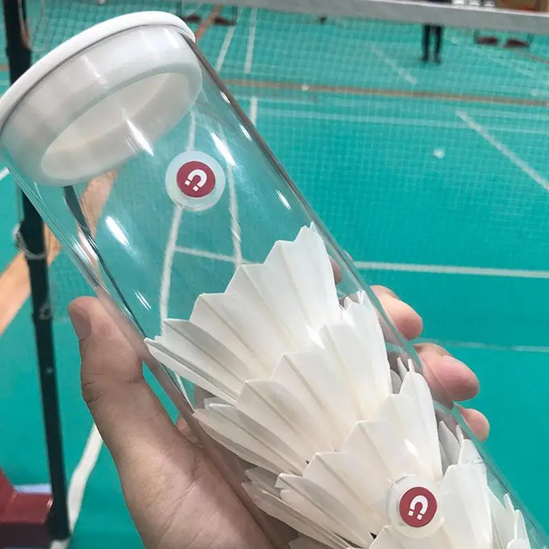 Magnetic Tube Badminton Cylinder Shuttlecocks Storage Tube Badminton Balls Holder For Gym Badminton(No barrel No Badminton)