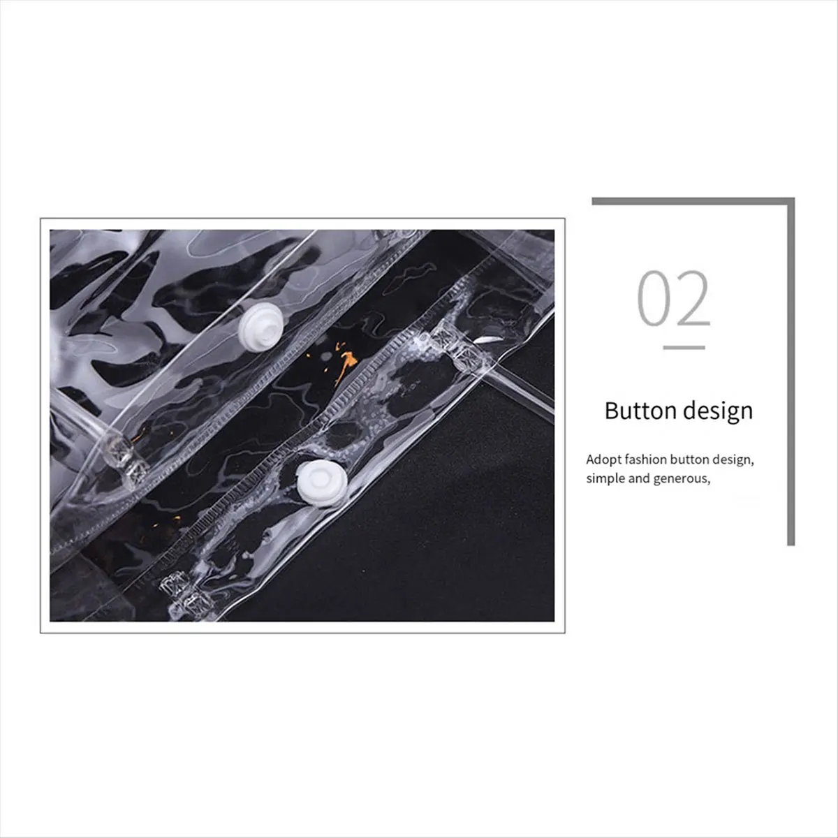 A08I 20 Pcs Clear Gift Bags with Handle Gift Bags Transparent Reusable Tote Bags Candy Goodie Bags Tote Bag 20x20x8cm