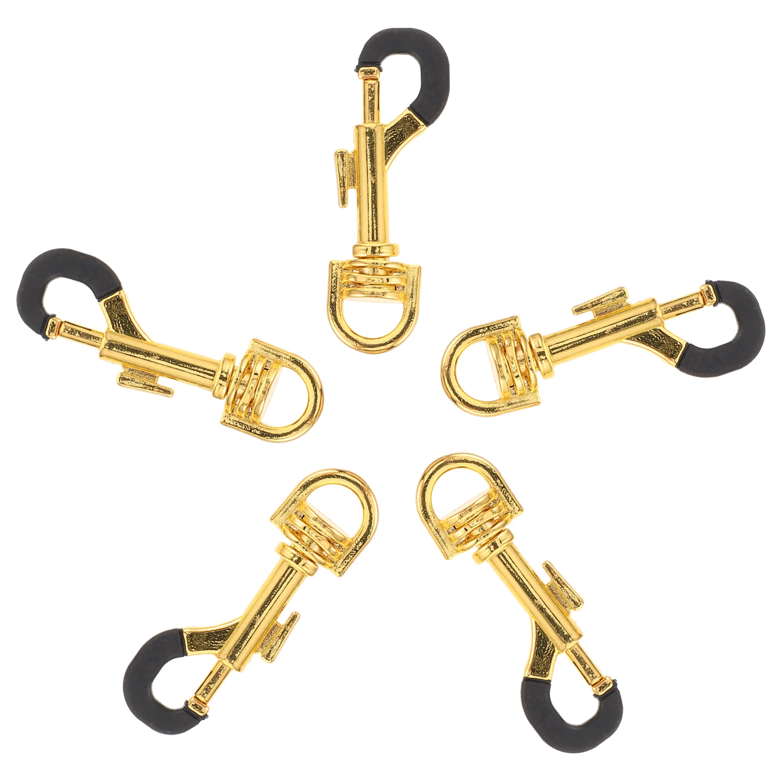 

5 Pcs Musical Instrument Accessories Leash Hook Key Chain Lanyard Clips Snap Keychain Hooks Sax Shoulder Strap Hanger Trigger