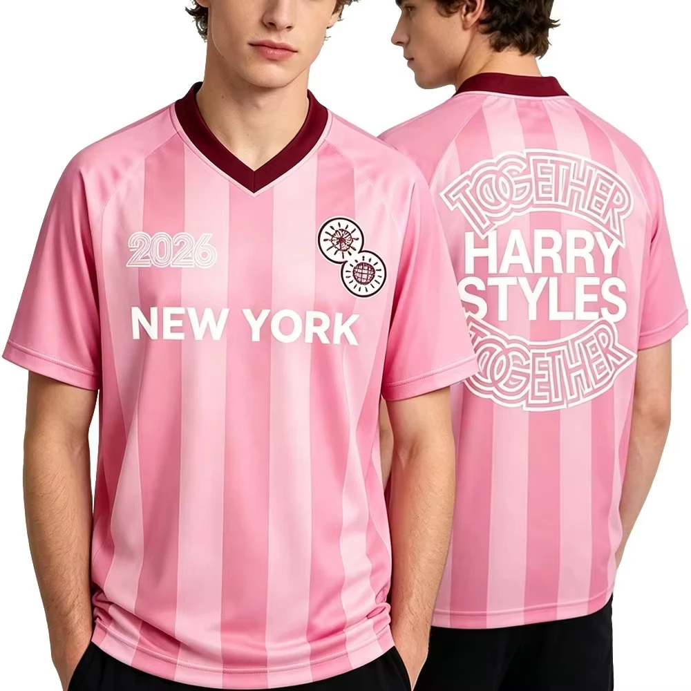 2026 New Exclusive Design Multi-City Harry Styles Concert Jersey Ideal Fan Gathering Daily Street Outfit Music Festival Men Wear