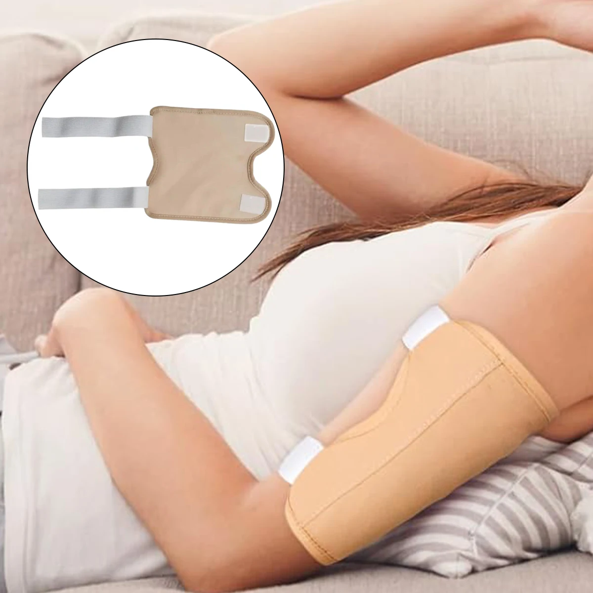 

2Pcs Reusable Castor Oil Pack Kits Compression Waist Wrap Self Conditioning Improvement Supplies Auxiliary Bag Elbow Guard
