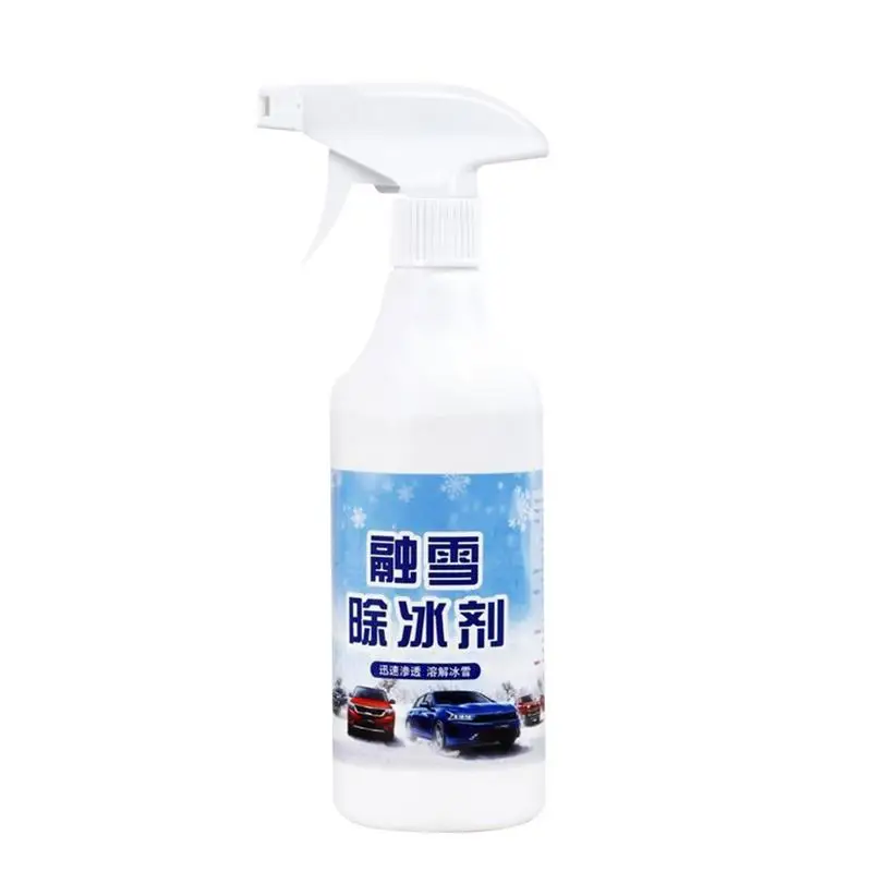 Car Snow Removal Spray 500ml Winter Accessories For Car Winter Car Accessories Snow Remover For Cars Snow Cleaner For Car Window