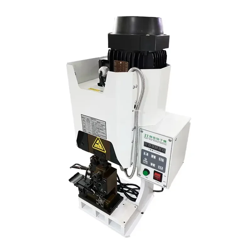 2T Ultra Quiet OTP Semi Automatic Electrical Terminal Crimping Tool Cable Wire Crimper Machine for Insulated Connectors