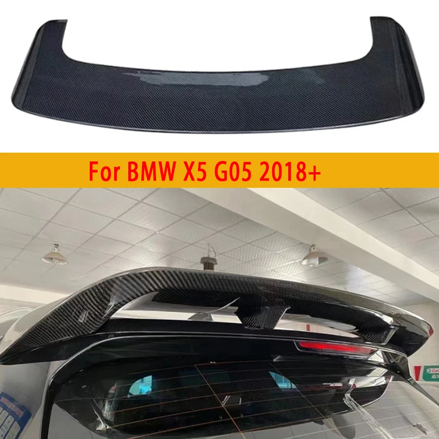 

Задние плавники из углеродного волокна для BMW X5 G05, верхнее крыло, задний спойлер, автомобильное крыло, модифицированное заднее крыло, автомобильные аксессуары, комплект кузова