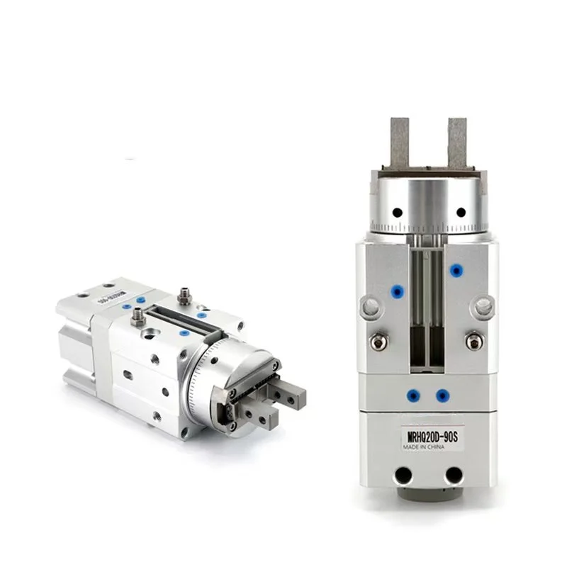 MRHQ Type Double Acting Pneumatic Cylinder Rotary Gripper Cylinder For Automation Machinery