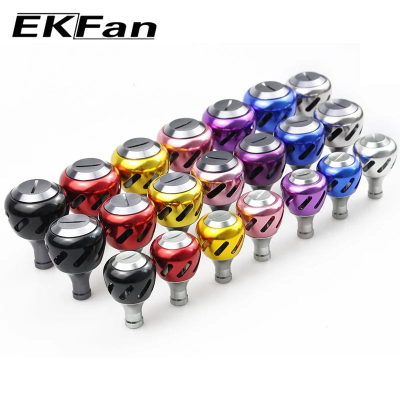 EKFan 30 35 40MM Aluminum Alloy Fishing Reel Handle Knobs for 1000-5000 Bastcasting Spinning Reels Fishing Tackle Accessory