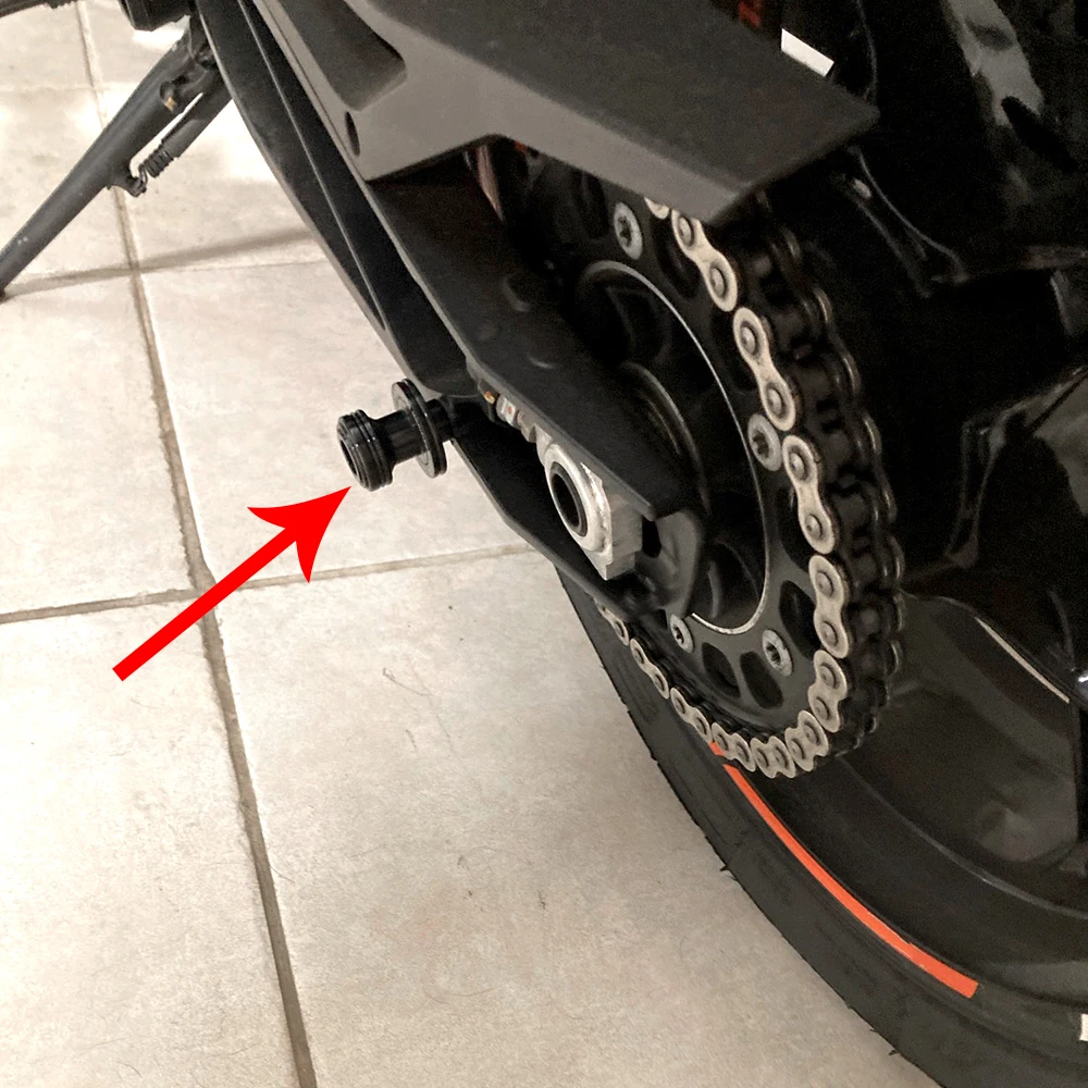 Für KTM 690 SMC RC 390 ADVENTURE 790 390 890 1290 1090 1190 1050 990 1390 DUKE 200 Motorrad Schwingarm-Spulen-Slider Ständerhalterung – Detail 4