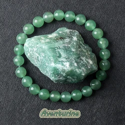 Original Natural Green Aventurine Beaded Bracelets Women Aventurine Jades Quartz Mala Beads Bracelet Meditation Healing Jewelry