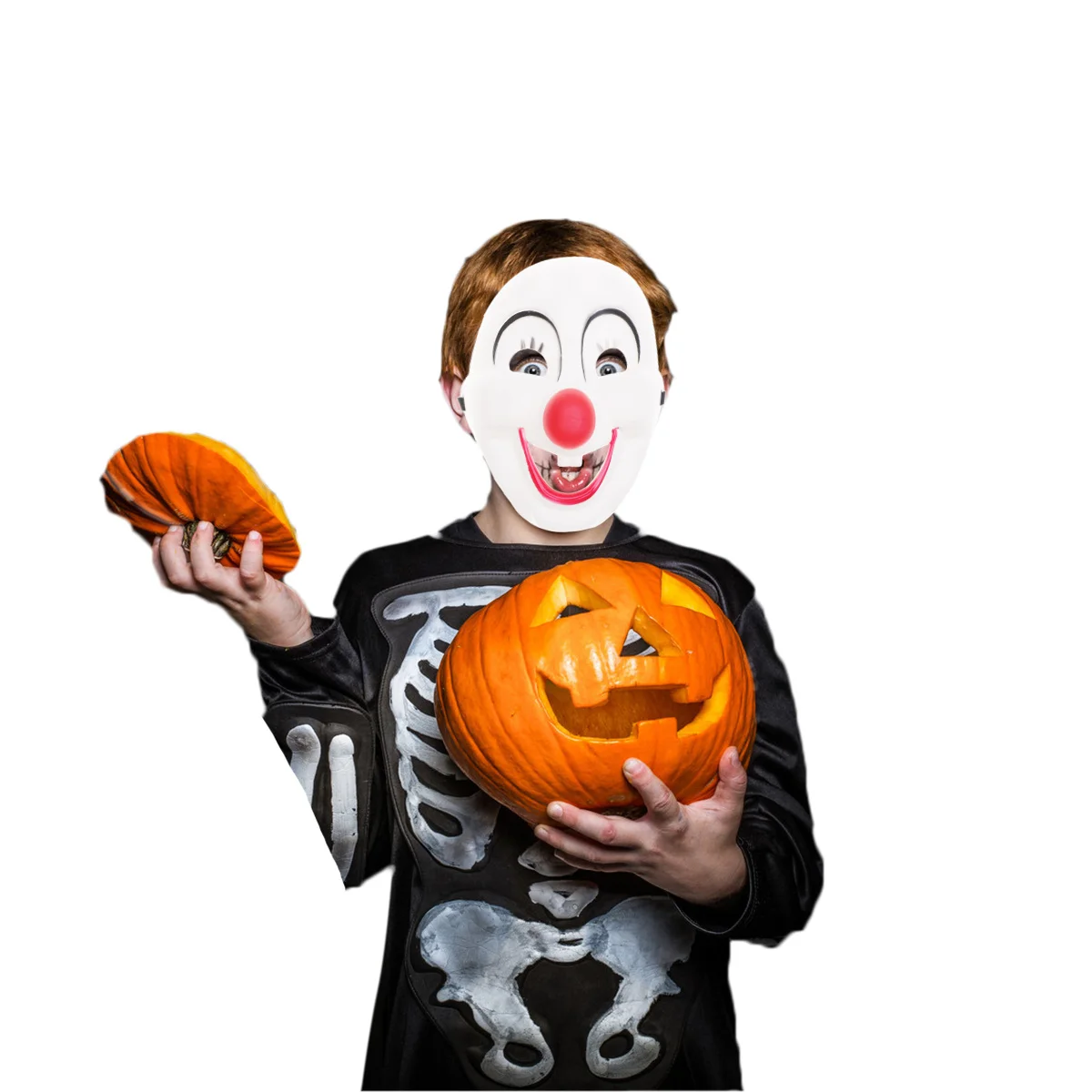 1개 웃는 광대 가면 내구성 있는 플라스틱 할로윈 파티 코스튬 액세서리 가면극 카니발 소품 할로윈 광대 가면