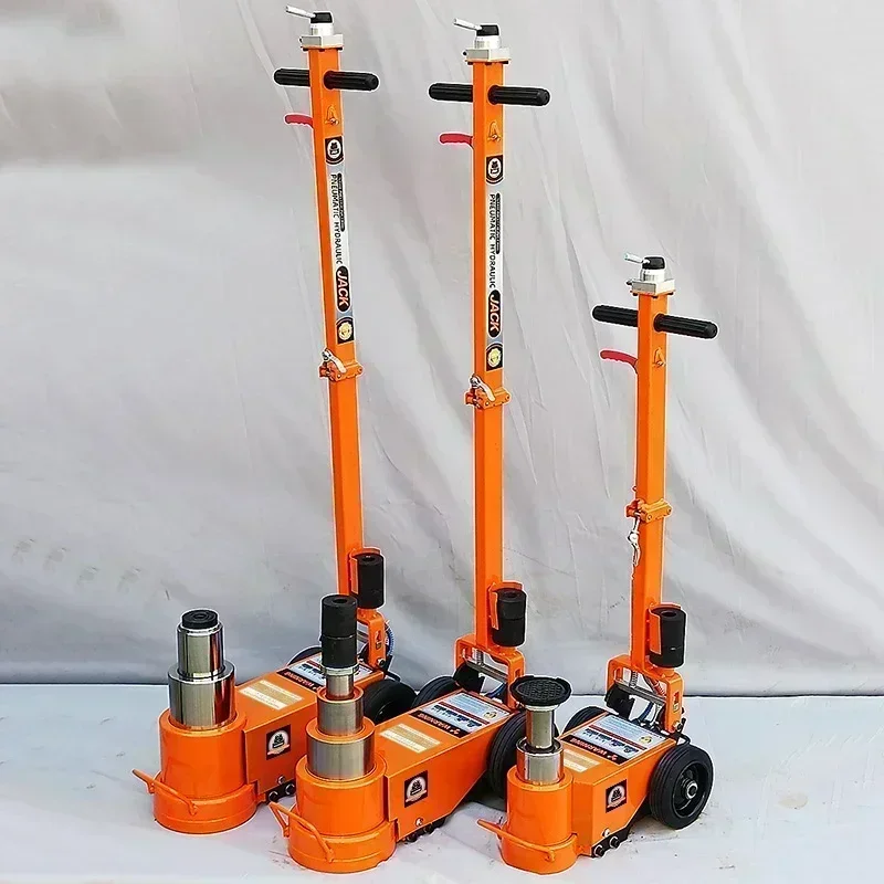 80T Hydraulic Truck Jacks Pneumatic Electroplated Car Lift