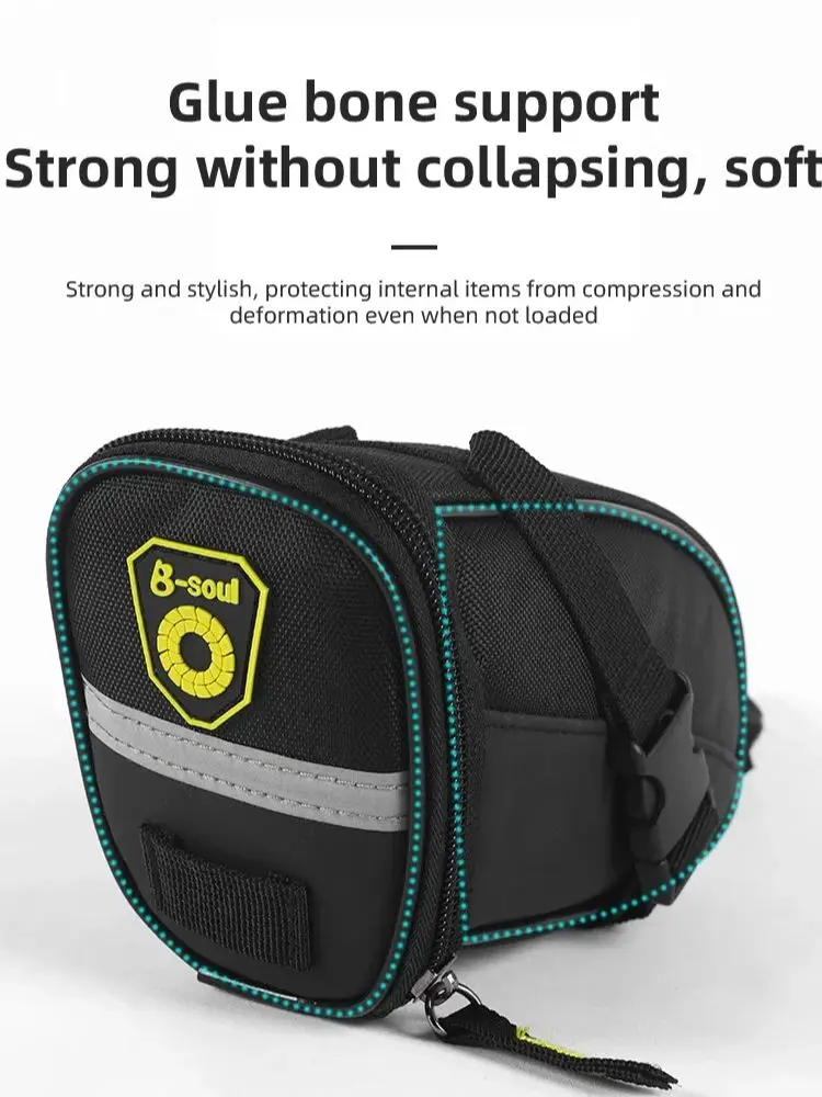 AliExpress Waterproof Reflective Bike Saddle Bag - Durable Seat Tail Rear Pouch, Universal Storage Bag for MTB Road Commuter Bike