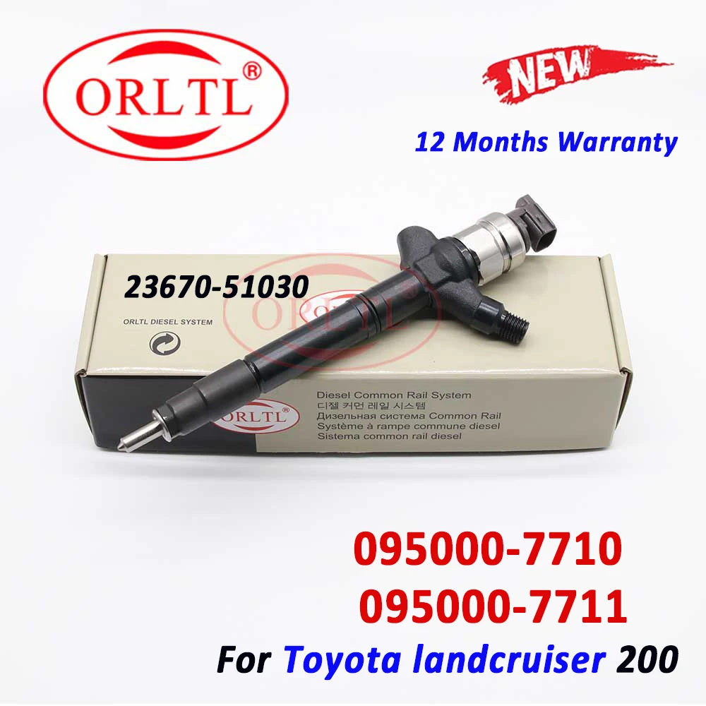 New Injector 095000-7710 Original 095000-7711 Diesel Fuel Nozzle 23670-51030 For Toyota Landcruiser 200 V8 1VD-FTV 0950007710