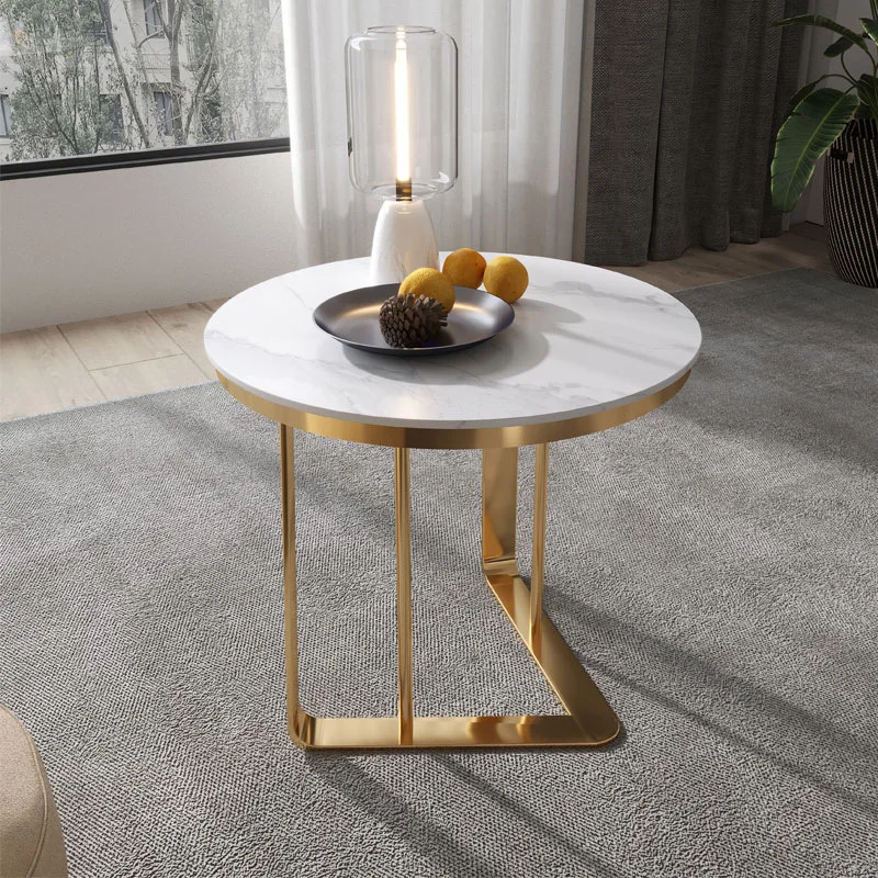 

Nordic sofa edge few round rock slab corner few living room home small coffee table modern simple and creative