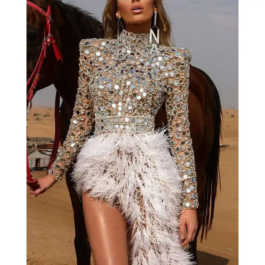 

Сексуальное вечернее платье с круглым вырезом и разрезом, осенне-зимнее, женское, модное, для независимых продавцов, Ebay, Gold Dazzle, свадебное платье