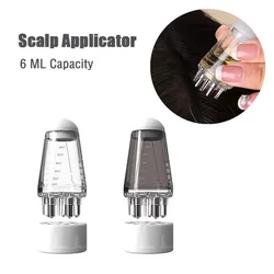 Scalp Applicator Hair Regrowth & Styling Solution Guide Comb Hexagon Head Oil Roller Ball Massage Comb Massage Relaxation Tools