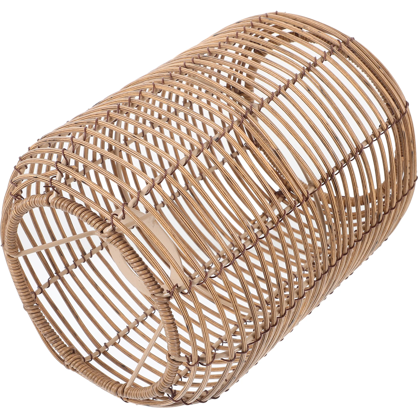 

Rattan Lampshade Vintage Yellow Hanging Shades Ceiling Light Covers Decorative Pendant For Bedroom Kitchen Hotel