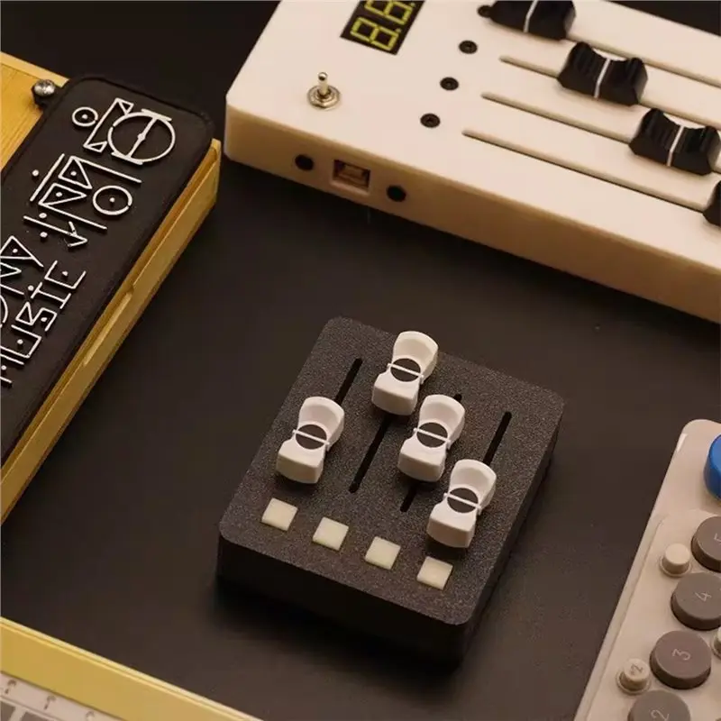 SYDS DAW Control MIDI Controller EM-PO2- 4 Faders& 4 Buttons For Music Production& Streaming