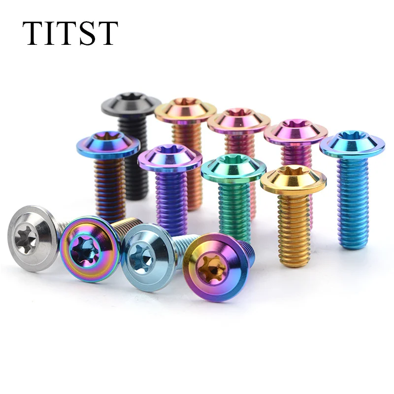 TITST thin head Titanium Bolts M8x20/25/30mm Torx Head Screws for Motorcycle Riding Modification Fasteners ( 1 lot = 10pcs )