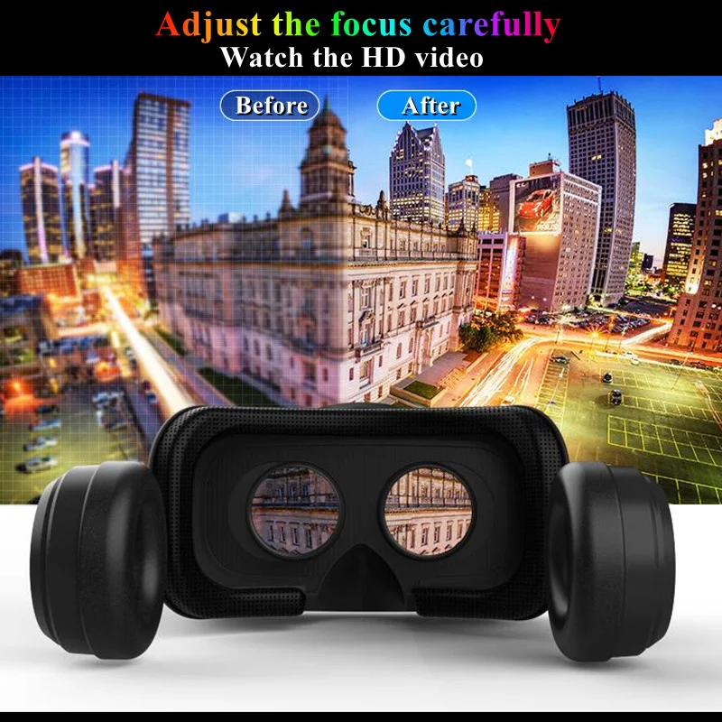 Caja de gafas 3D de realidad Virtual VR Original, auriculares de cartón VR estéreo de alta fidelidad, casco para teléfono IOS y Android Max