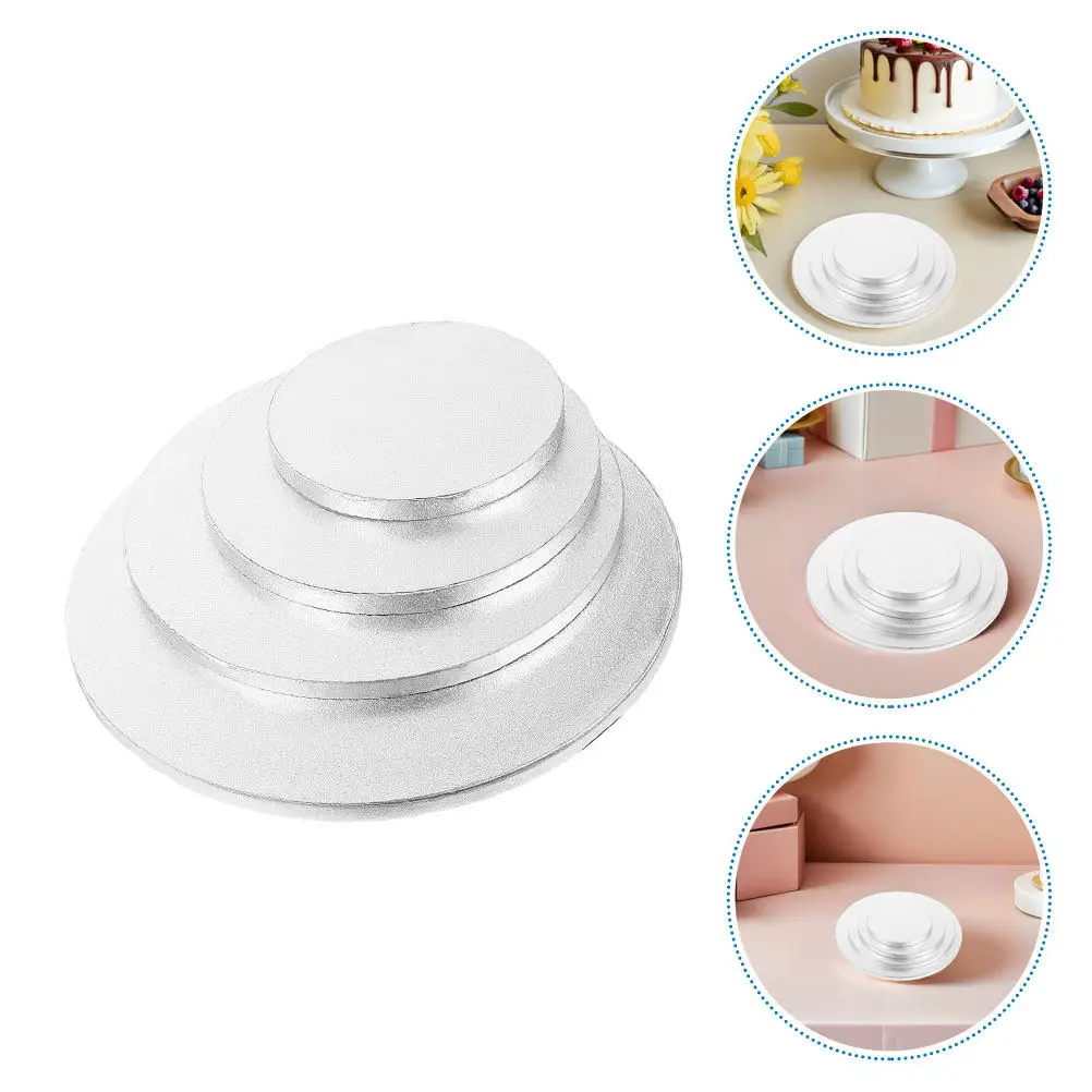 8Pcs Cardboard Cake Base Round Circles 6 8 10 12 Inch Waterproof Grease Resistant Cake Decorating Birthday Wedding