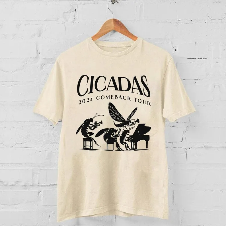 The Cicadas Comeback 2024 Tour Unisex Shirt, The Cicadas Sing 2024 Shirt