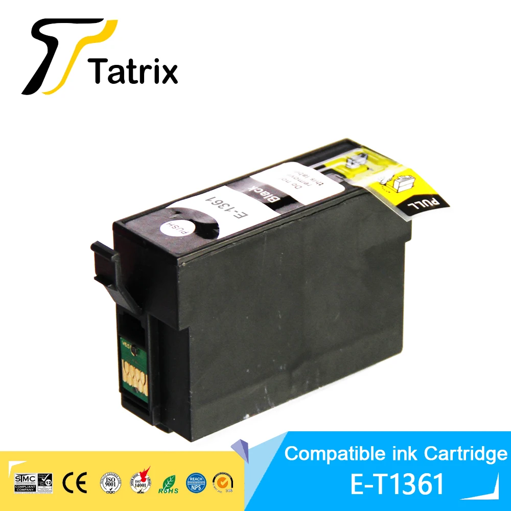 Tatrix  136  T1361 Premium Compatible Black Inkjet Ink Cartridge for Epson Workforce K101 K201 K301 Printer