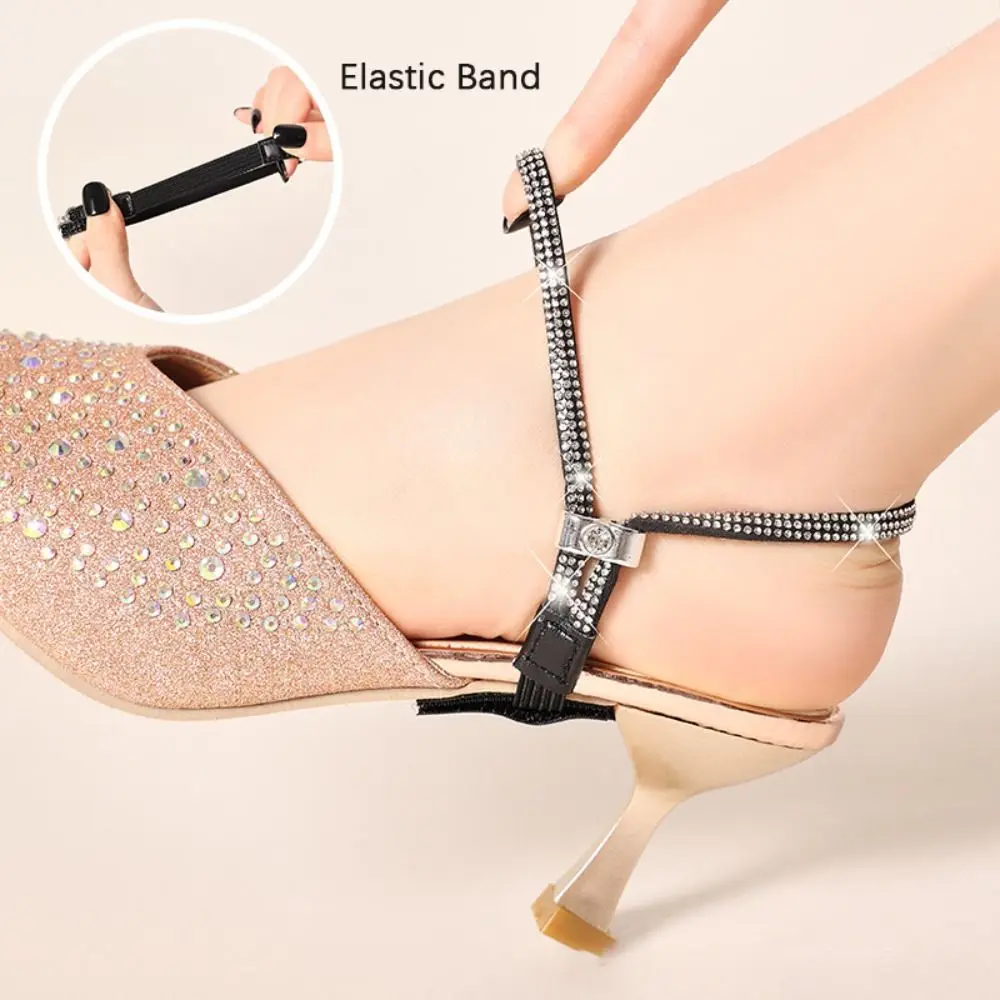 Women Shoelaces Free Triangle Bundle High Heels Adjustable Shoe Belt Ankle Holding Loose Anti-skid Bundle Laces Tie Straps Band