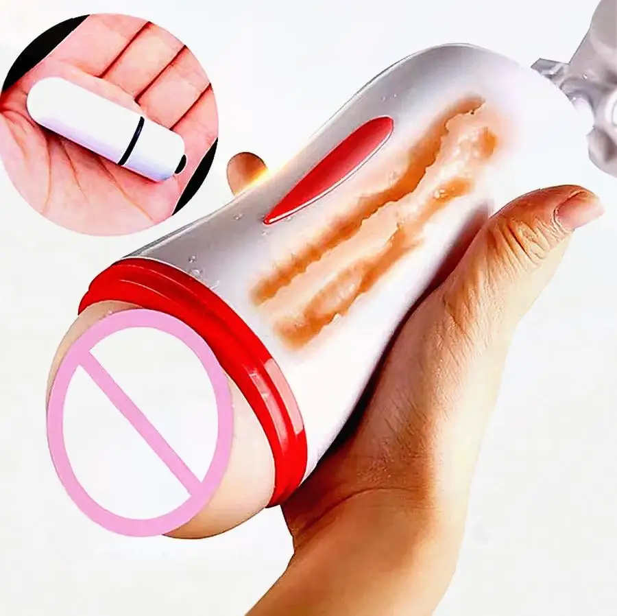 المزدوج قناة المهبل الشرج جهاز استمناء المهبل الاصطناعي جيب كس القضيب مضخة هزاز ذكر الاستمناء كأس الجنس لعب #1