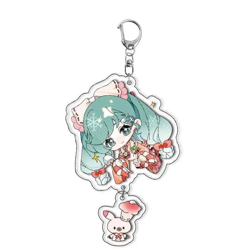 

HATSUNE MIKU Acrylic Keychain 5 5cm Virtual Idol Princess Cosplay Gift