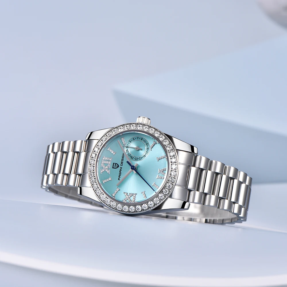 2026women's quartz watch fashion brand Pagani design VH65 sapphire waterproof women's watch calendar steel watch women's leisure - view 4
